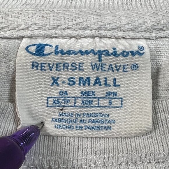 Champion Reverse Weave Sweatshirt Mens XS BYU Idaho Crewneck Gray Pullover - Picture 6 of 9